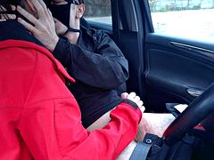 Sinea Deepthroats Roman in the Car to Face-Fuck Preview