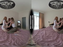 Creative Porn Camera Girl Miss Pussycat Double Ginger 3way Lesbian Candy Pussy Stuffing