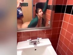 Fucked Big Titty Teen On A Public Toilet