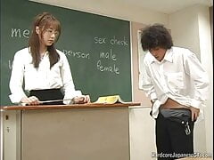 Japanese Teacher get horny