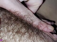 a very private fuck! munichgold is licked, fucked in her hairy horny pussy! please cum on my hot ass!