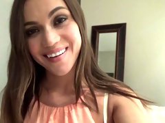 Homemade amateur video of small tits Alyssa Reece masturbating