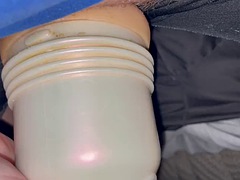 A guy FUCKS a creamy tight PUSSY that rubs against his DICK