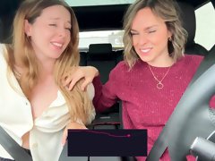 Nadia Foxx And Serenity Cox - And Take On Another Drive Thru With The Lushs On Full Blast!