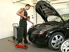 Passionate Christina Bella gets fucked by aт auto mechanic