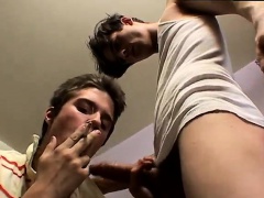 Boys who cum hands free moaning gay David completes up servi