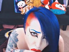 Punk Chick Masturbates Her Pierced Cunt